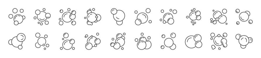 Signs of Foam for Shops and Stores. Suitable for books, stores, shops. Editable stroke in minimalistic outline style. Symbol for design vector