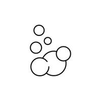 Foam Simple Outline Pictogram for Infographics, Books, Banners, Web Sites, Apps. Editable stroke vector
