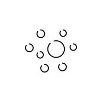 Foam Simple Isolated Line Icon for Infographics, Adverts, Web Sites, Apps and Other Types of Design vector