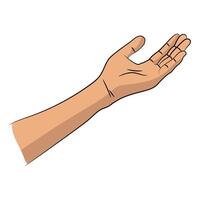 Open hand design vector