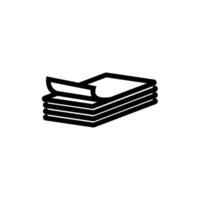 Document Paper Stack vector