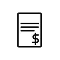 Billing Invoice Sheet vector