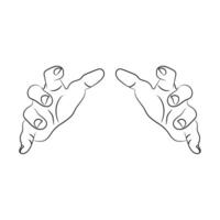 2 hand art vector