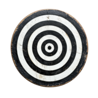 A black and white circular target with a target in the center png