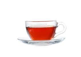 Glass of Tea. Isolated on white background, with clipping path photo