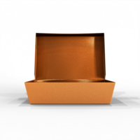 3D Rendered Open Lunchbox for Fast Food Packaging Modern Design with Transparent Background png