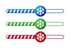 Christmas loading bar. Loading status vector