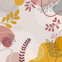 Spring with beautiful background for design. Colorful background with tropical plants. vector