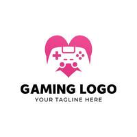 Gaming logo design template vector
