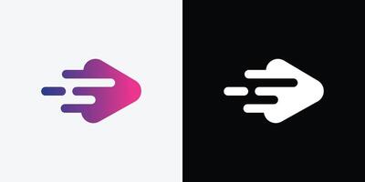 Two logos for a company that are both in the same color vector