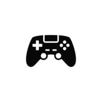 A black and white image of a game controller vector