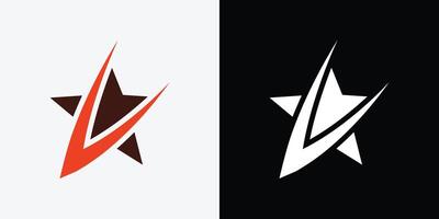 Two logos for a company that are both black and white vector