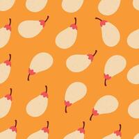 seamless eggplant pattern vector