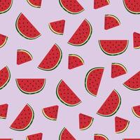 seamless watermelon pattern vector
