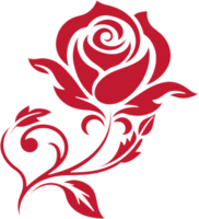 Simple and Beautiful Rose Stencil. . png