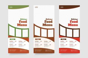 Creative rood rollup template vector