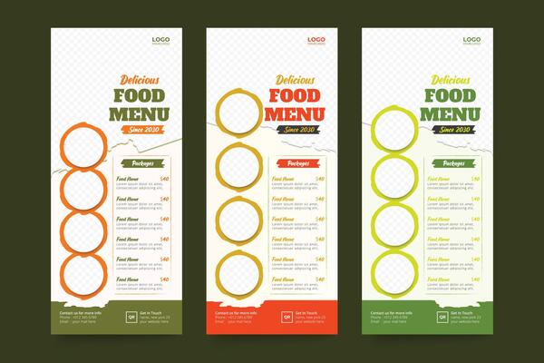 Food Roll up Template Design