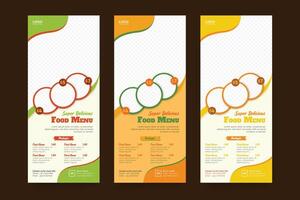 Food rollup design vector