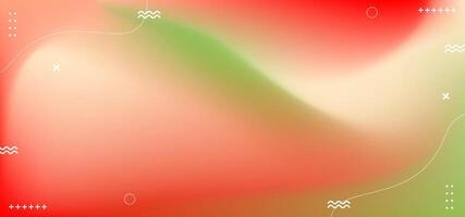 Abstract gradient background design with pink and green color tone, illustration. vector