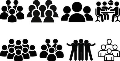 People group icons set illustration collections design vector