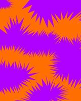 Abstract jagged pattern background purple and orange color illustration layout poster brochure flyer vector