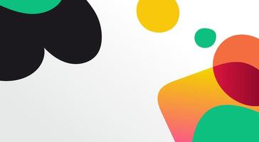Colorful abstract background banner template vector