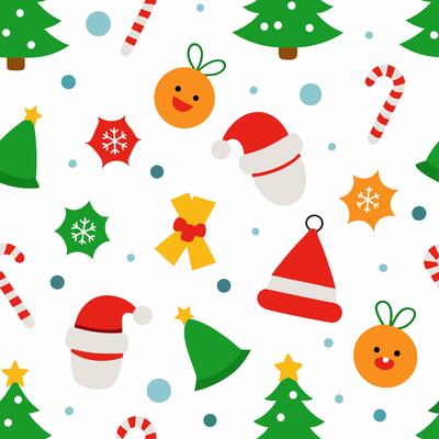 Christmas seamless pattern illustration