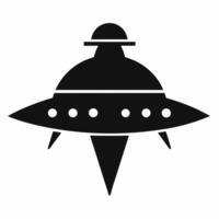 Spaceship silhouette illustration vector