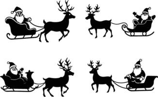 Christmas Santa Claus Reindeer Illustration vector