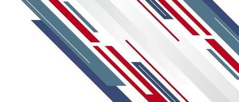 A vibrant abstract background featuring dynamic red and blue geometric stripes. Perfect for modern design projects, presentations, and web graphics. The design is stylish and contemporary. vector