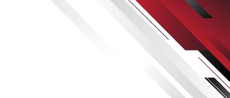 Modern abstract background featuring red and black geometric shapes with a clean, minimalist design. Perfect for presentations, banners, and graphic projects seeking a contemporary look. vector