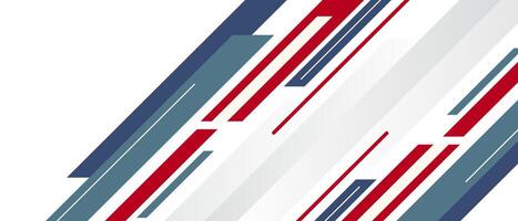 A vibrant abstract background featuring dynamic red and blue geometric stripes. Perfect for modern design projects, presentations, and web graphics. The design is stylish and contemporary. vector
