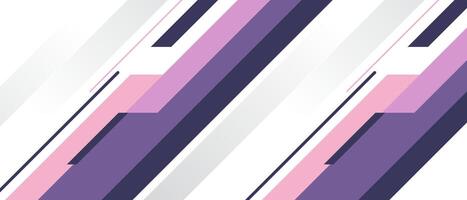 A contemporary design featuring abstract diagonal stripes in shades of purple, pink, and gray on a white background. Ideal for backgrounds, branding, and digital art. vector