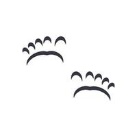 Human Footprint Tiptoe Step Logo Template Icon vector
