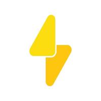 Lightning Template Icon vector