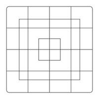 App icon size template. Blank, grid for web, mobile system app. Guide, sizing for application logotype design. Icon grid model. vector