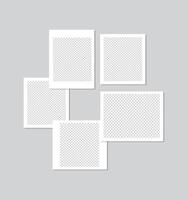 Set of photo frame to make your collages eye catching vector
