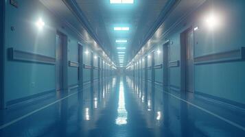Hallway With Potted Plants photo