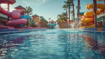 Thrilling Water Slide at a Water Park photo