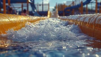 Thrilling Water Slide at a Water Park photo