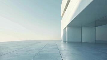 Concrete Building Overhang photo