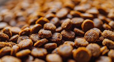 Two Bowls of Dog Food on a Table photo