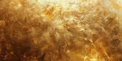 Abstract golden cosmic pattern with swirling colors and glowing elements in a dark background photo