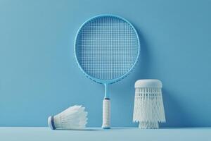 Quiet moment with a tennis racket and ball by a sunlit window in a minimalist room photo
