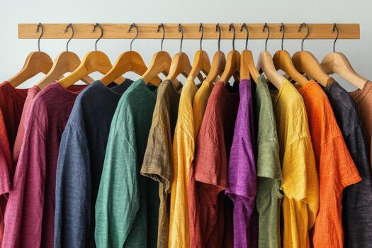 Vibrant abstract art featuring a spectrum of colors with textured brush strokes created on canvas photo