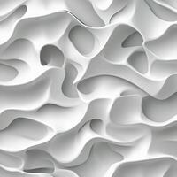 Abstract white texture with flowing lines and contours creating a soft wave pattern photo