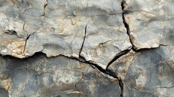 Cracked and Weathered Stone Surface photo