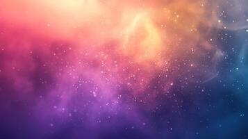 Abstract Colorful Background with Glowing Particles and Clouds photo