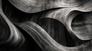 Abstract Woodgrain Pattern with Curved Forms photo