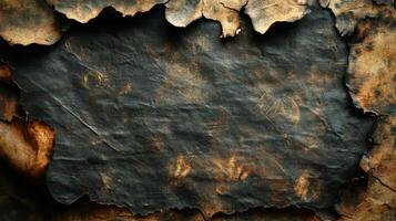 Burned and Torn Paper Texture with Scratches and Marks photo
